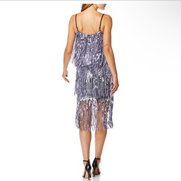 NWT Dress The Population Lavender Purple Sequin Fringe Dress NYE - Picture 8 of 10